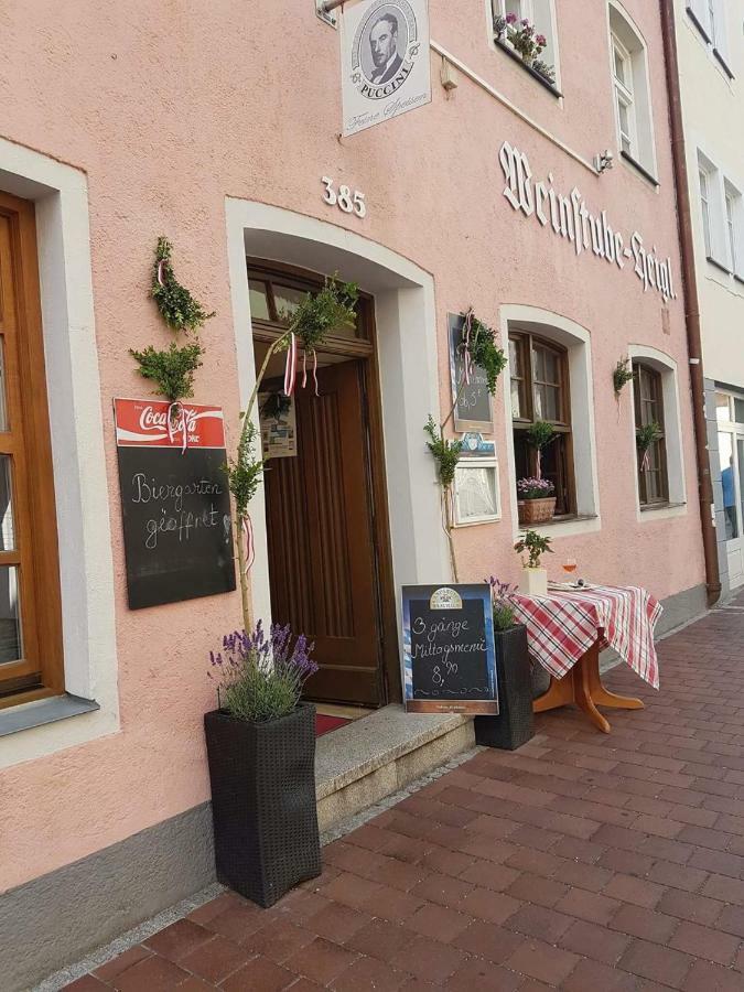 Hotel Weinstube Heigl Restaurante Pizzeria Puccini Landshut Exterior foto